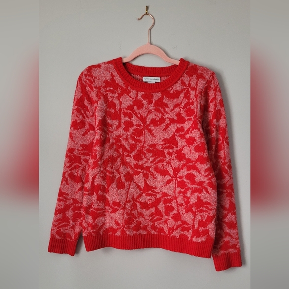cupcakes & cashmere Sweaters - Cupcakes & Cashmere Red Floral Women's Sweater
